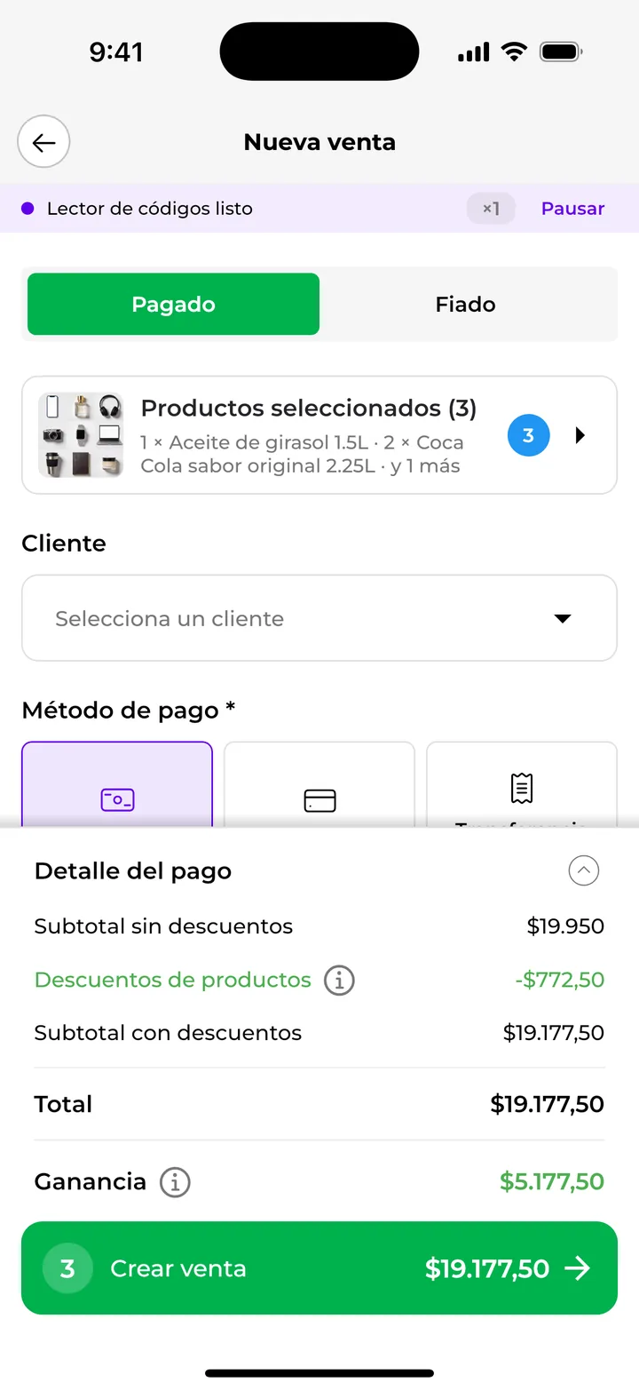 Ves cuánto ganaste: la Caja POS de chambaclub en el celular