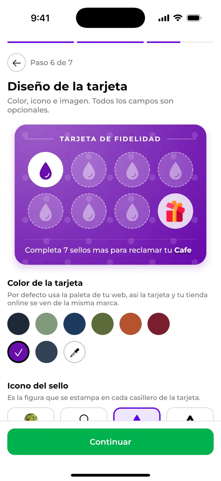 Con tu marca y tus colores: el Club de sellitos de chambaclub en el celular