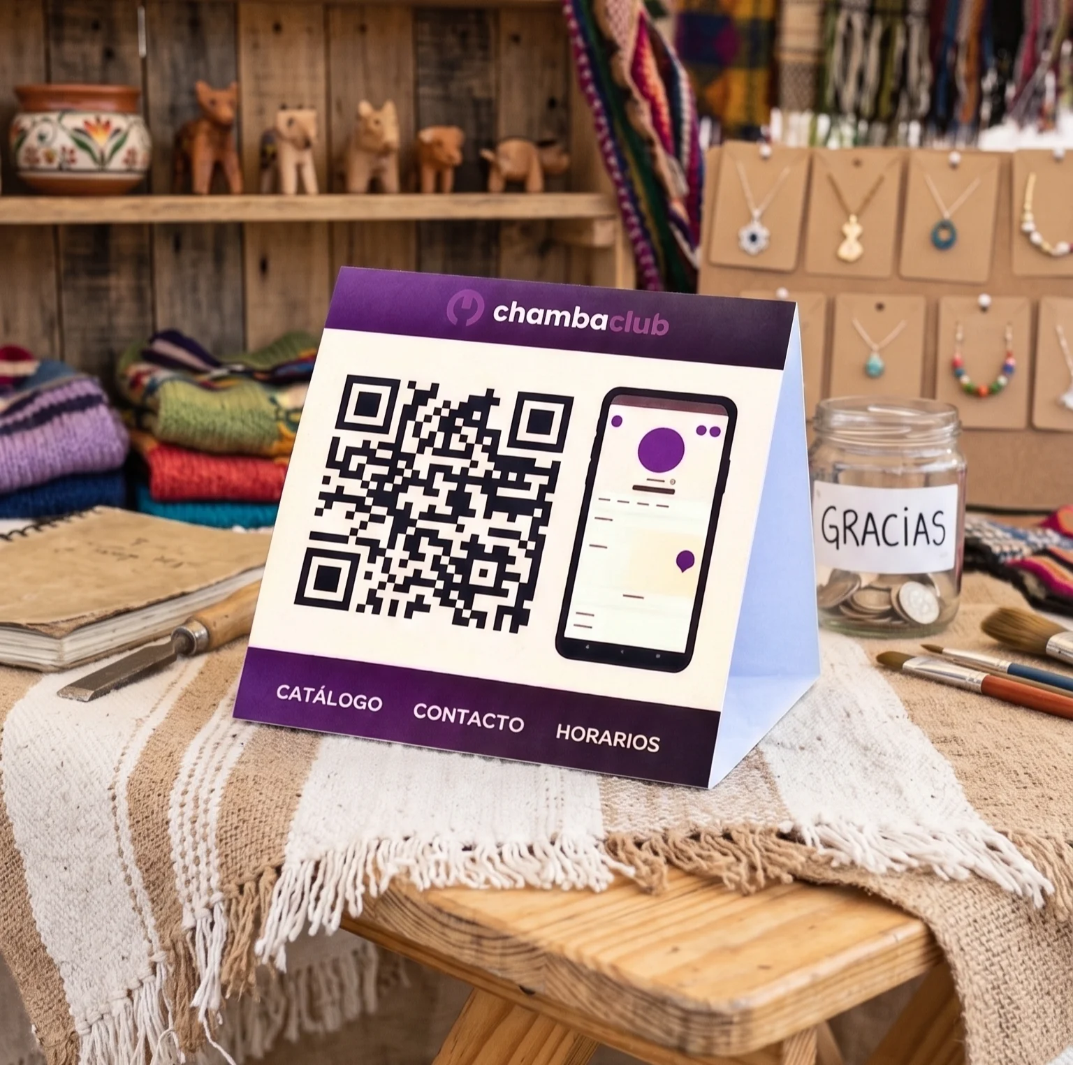 Tu QR en el stand